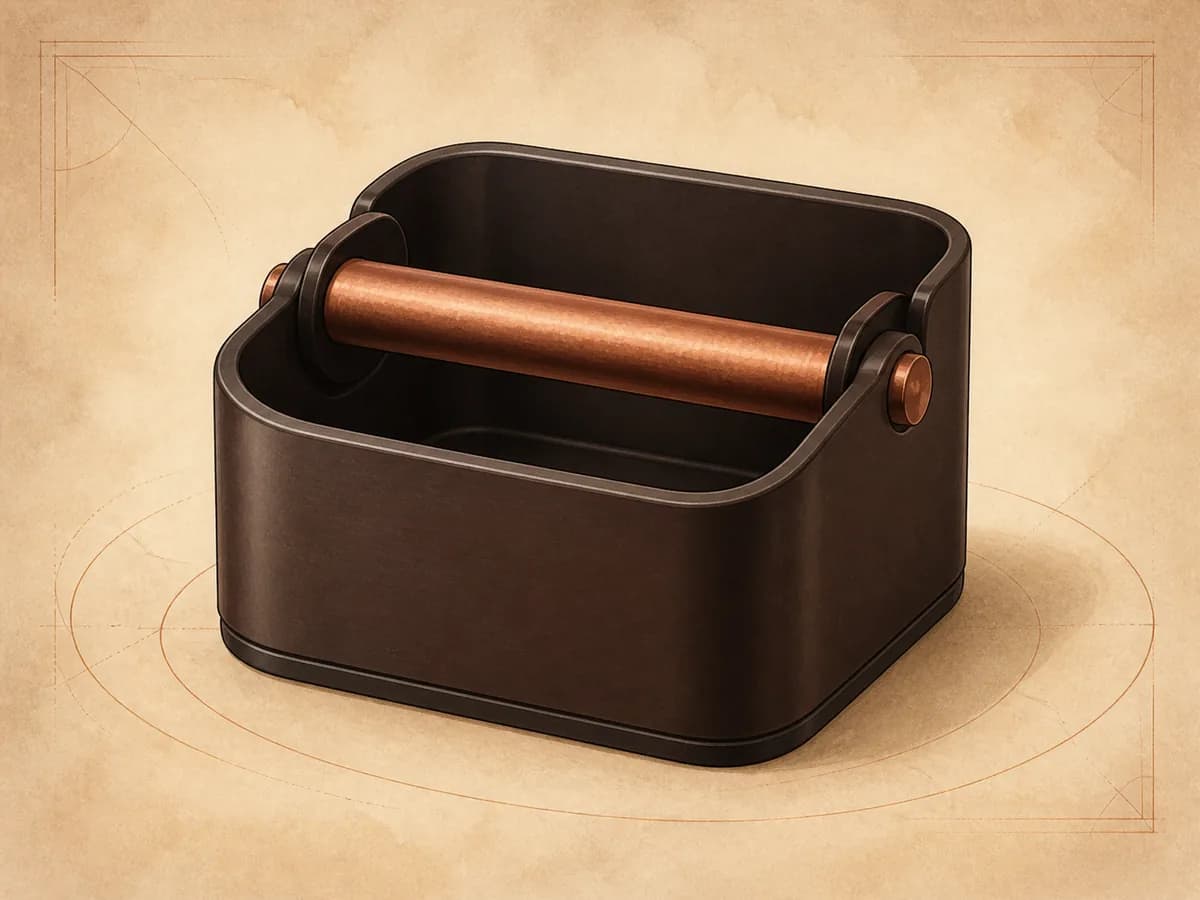 Original editorial illustration representing the Knock Box 10; not a product photograph.